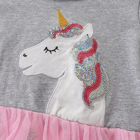 Autumn New Girl Dress European And American Style Baby Gauze Princess Dress